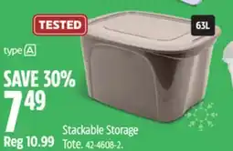 Canadian Tire TYPE A Stackable Storage Tote offer