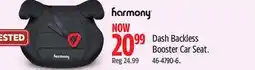 Canadian Tire Harmony Dash Backless Booster Car Seat offer