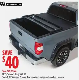 Canadian Tire Soft-Fold Tonneau Covers offer
