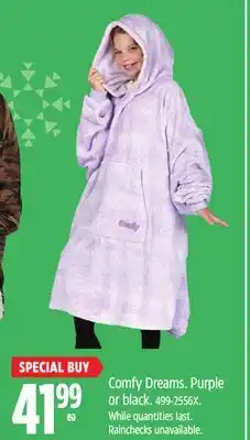 Canadian Tire Comfy Dreams. Purple or black offer