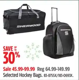 Canadian Tire Sherwood Selected Hockey Bags offer