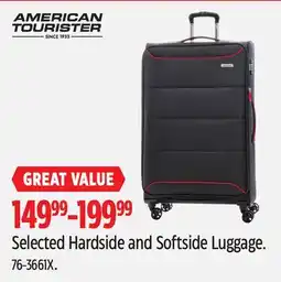 Canadian Tire Selected Hardside and Softside Luggage offer