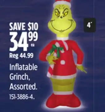 Canadian Tire Inflatable Grinch offer