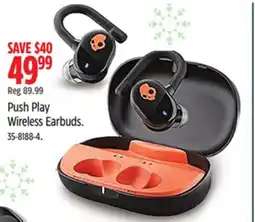 Canadian Tire Skullcandy Push Play Wireless Earbuds offer