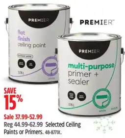 Canadian Tire Premier Selected Ceiling Paints or Primers offer