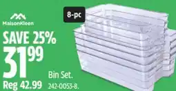 Canadian Tire Maison Bin Set offer