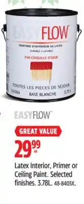 Canadian Tire Latex Interior, Primer or Ceiling Paint offer