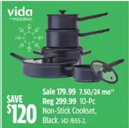 Canadian Tire VIDA 10-Pc Non-Stick Cookset offer