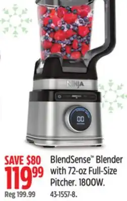 Canadian Tire NINJA BlendSense Blender with 72-oz Full-Size Pitcher offer