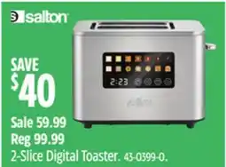 Canadian Tire Salton 2-Slice Digital Toaster offer