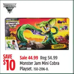 Canadian Tire Monster Jam Mini Cobra Playset offer