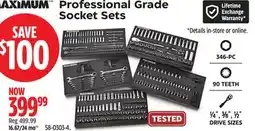 Canadian Tire MAXIMUM Professional Grade Socket Sets offer
