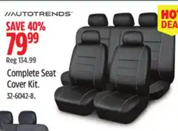 Canadian Tire AutoTrends Complete Seat Cover Kit offer