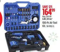 Canadian Tire Mastercraft 100-Pc Air Tool Kit offer