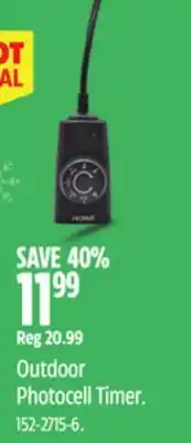 Canadian Tire NOMA Outdoor Photocell Timer offer