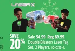 Canadian Tire LASER-X Double Blasters Laser Tag Set, 2 Players offer