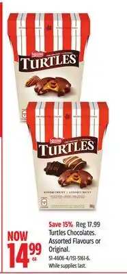 Canadian Tire Turtles Chocolates. Assorted Flavours or Original offer