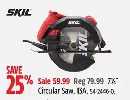 Canadian Tire SKIL Circular Saw, 13A offer