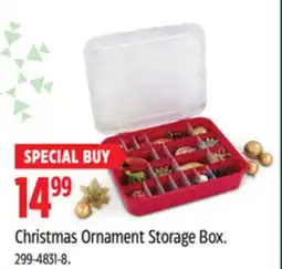 Canadian Tire Christmas Ornament Storage Box offer