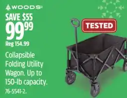 Canadian Tire Woods Collapsible Folding Utility Wagon offer