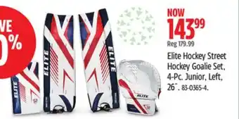 Canadian Tire Elite Hockey Street Hockey Goalie Set, 4-Pc offer