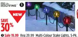 Canadian Tire For Living Multi-Colour Stake Lights offer