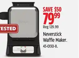 Canadian Tire Ninja Neverstick Waffle Maker offer