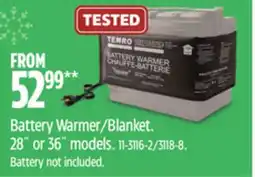 Canadian Tire Battery Warmer/Blanket offer