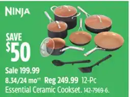 Canadian Tire Ninja 12-Pc Essential Ceramic Cookset offer