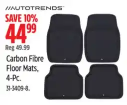 Canadian Tire AUTOTRENDS Carbon Fibre Floor Mats offer