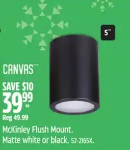 Canadian Tire CANVAS McKinley Flush Mount offer