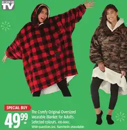 Canadian Tire The Comfy Original Oversized Wearable Blanket for Adults. Selected colours offer