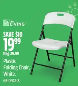 Canadian Tire For Living Plastic Folding Chair offer