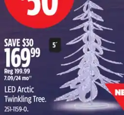 Canadian Tire CANVAS LED Arctic Twinkling Tree offer