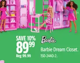 Canadian Tire Barbie Dream Closet offer
