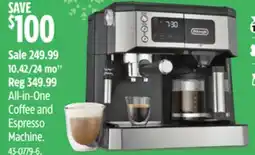 Canadian Tire All-in-One Coffee and Espresso Machine offer