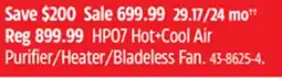 Canadian Tire HP07 Hot+Cool Air Purifier/Heater/Bladeless Fan offer