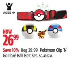 Canadian Tire Pokémon Clip 'N' Go Poké Ball Belt Set offer