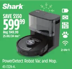 Canadian Tire Shark PowerDetect Robot Vac and Mop offer