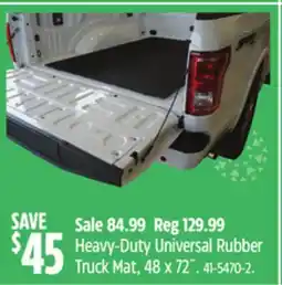 Canadian Tire Heavy-Duty Universal Rubber Truck Mat offer