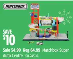 Canadian Tire Hot Wheels Matchbox Super Auto Centre offer