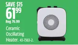 Canadian Tire NOMA Ceramic Oscillating Heater offer