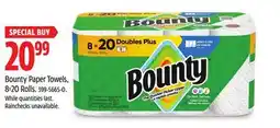 Canadian Tire Bounty Paper Towels, 8=20 Rolls offer