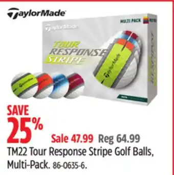 Canadian Tire TM22 Tour Response Stripe Golf Balls offer