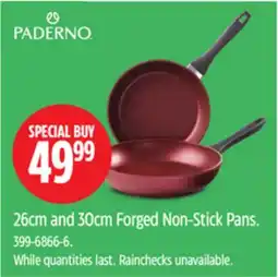 Canadian Tire PADERNO 26cm and 30cm Forged Non-Stick Pans offer