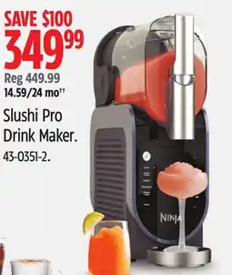 Canadian Tire NINJA Slushi Pro Drink Maker offer