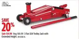 Canadian Tire 3-Ton SUV Trolley Jack with Extended Height offer