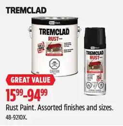 Canadian Tire Tremclad Rust Paint offer