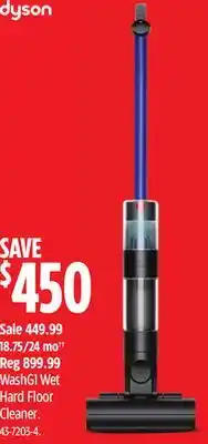 Canadian Tire Dyson WashG1 Wet Hard Floor Cleaner offer