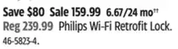 Canadian Tire Philips Wi-Fi Retrofit Lock offer